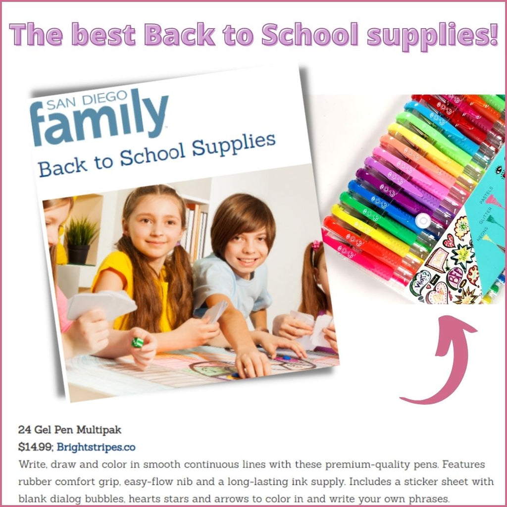 Check out this great review from San Diego Family Magazine - Back to School Supplies!