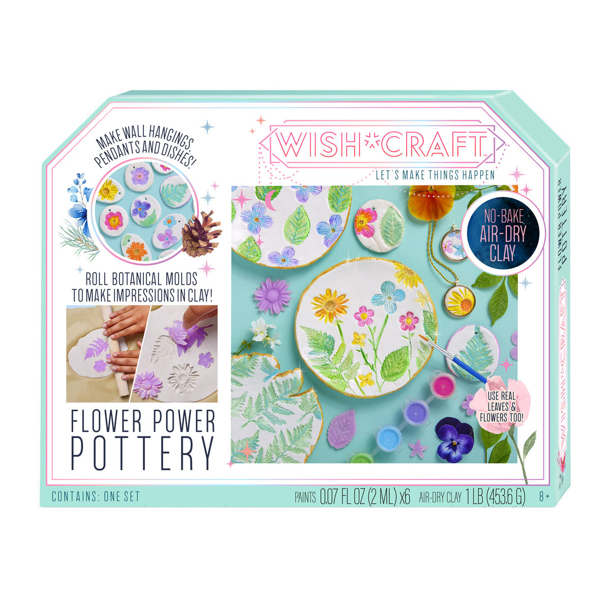 Wish*Craft Flower Power Pottery brightstripes