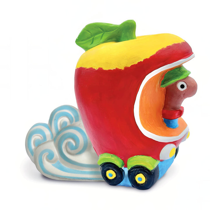 Richard Scarry's Busy World® Paint A Racer - Lowly – Customize Lowly Worm’s race car with paint. The car painted on a white background.