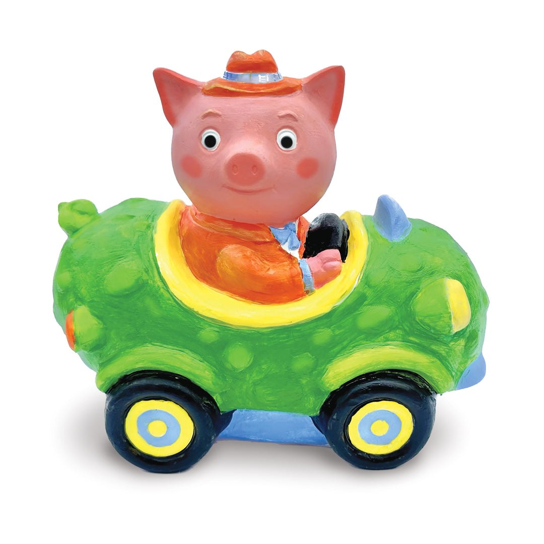 Richard Scarry's Busy World® Paint A Racer - Mr. Frumble – Paint Mr. Frumble’s racer with vibrant colors, the car painted on a white background.