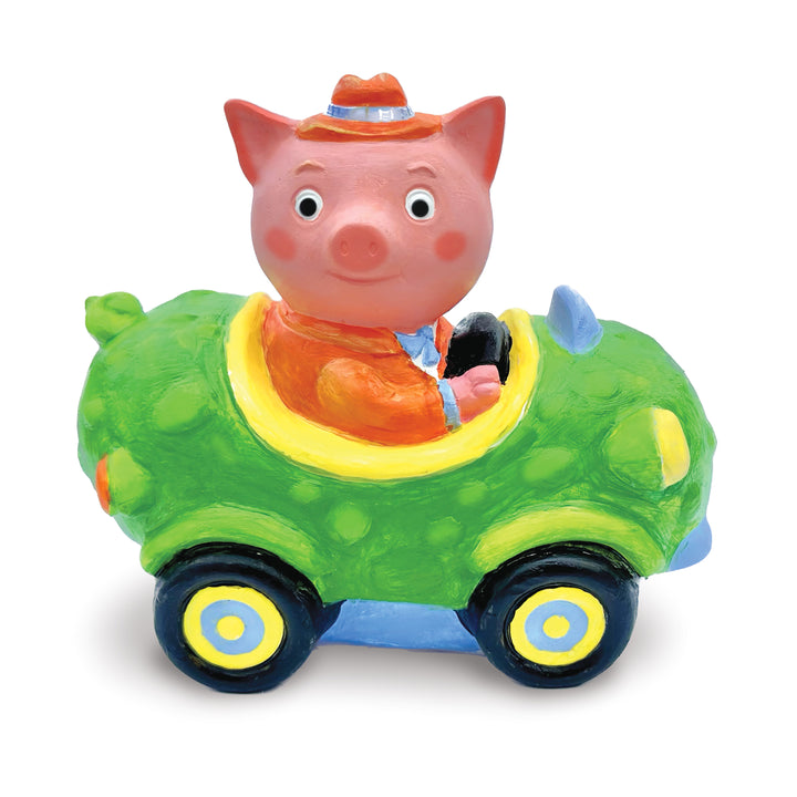 Richard Scarry's Busy World® Paint A Racer - Mr. Frumble – Paint Mr. Frumble’s racer with vibrant colors, the car painted on a white background.