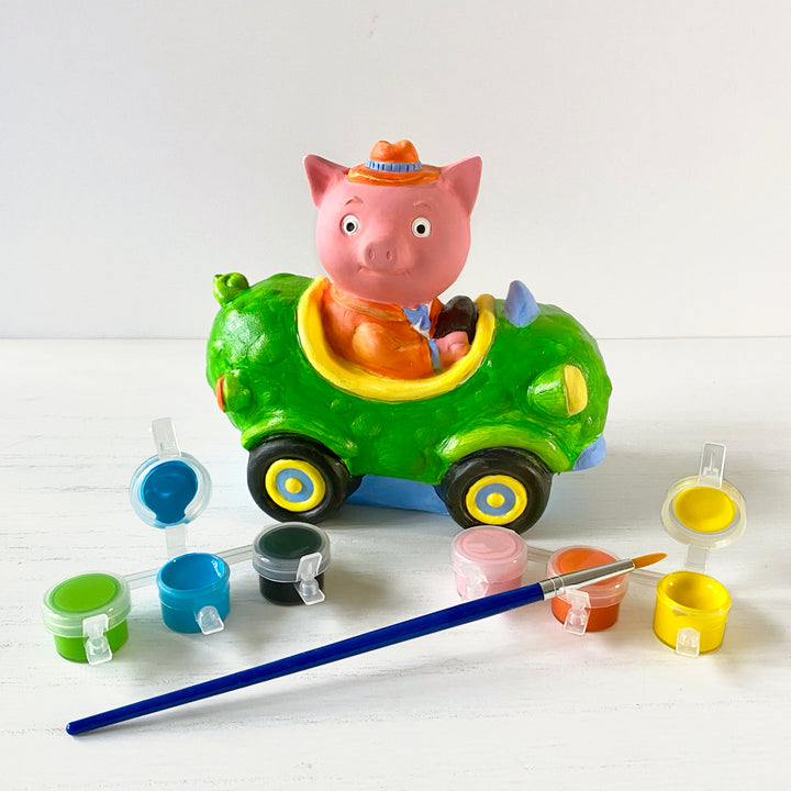 Richard Scarry's Busy World® Paint A Racer - Mr. Frumble – Paint Mr. Frumble’s racer with vibrant colors. The car here is painted and without the box.