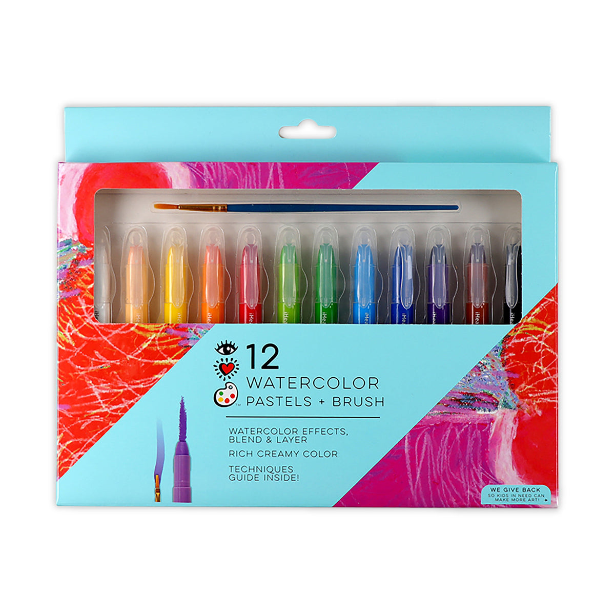 iHeartArt 12 Brush Tip + Fine Tip Markers – brightstripes