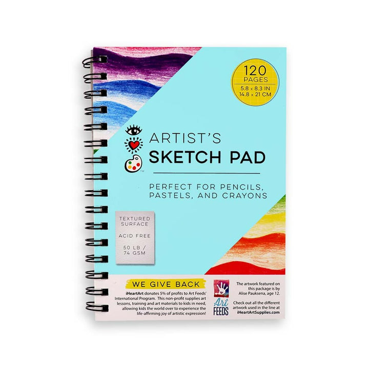 iHeartArt Artist Sketch Pad – A professional-style sketchbook for detailed drawings.