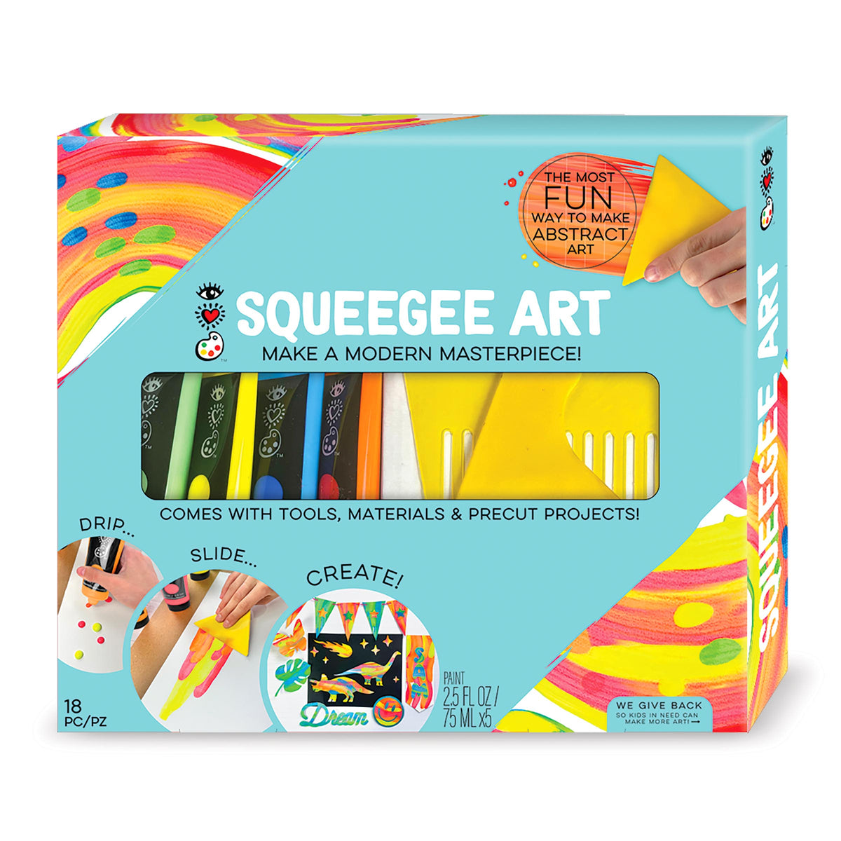 Squeegee Art Painting Kit – Yellow Table Studio