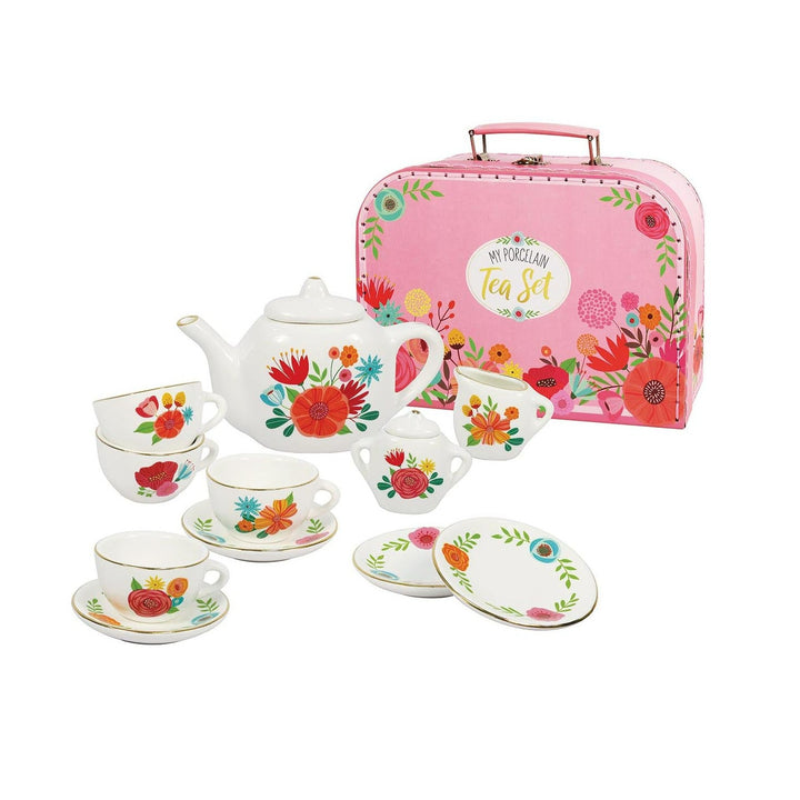 My Porcelain Tea Set with Carry Case – A classic porcelain tea set with a carry case.