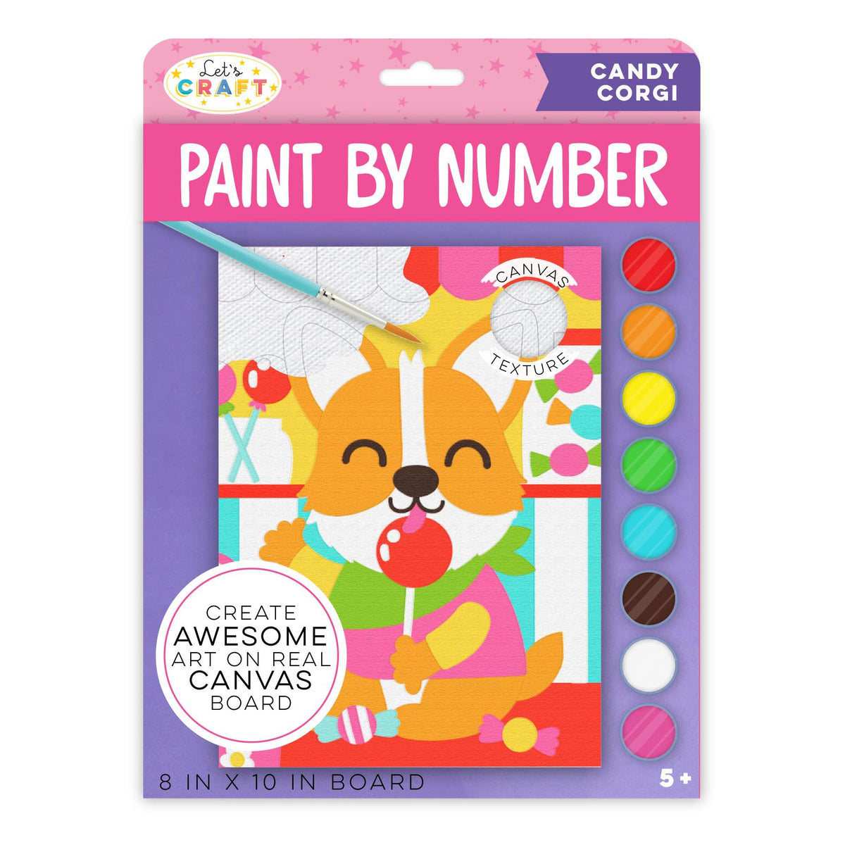 Paint by Number for Kids: Paint by Number Sweets Wall Art from
