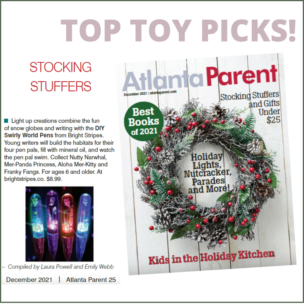 Atlanta Parent Holiday Gift Guide - Swirly World Pens!