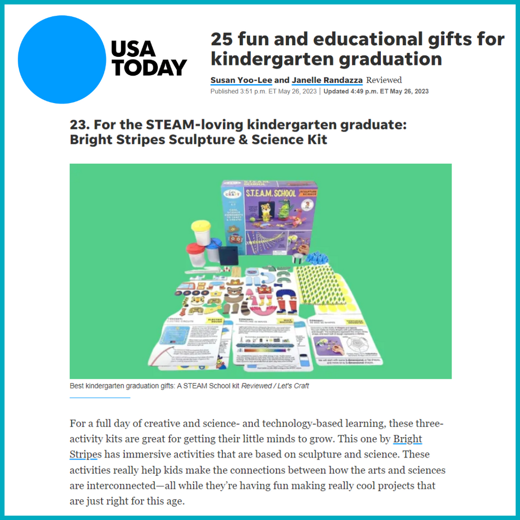 USA TODAY Feature: Best Gifts for Kindergarten Graduation