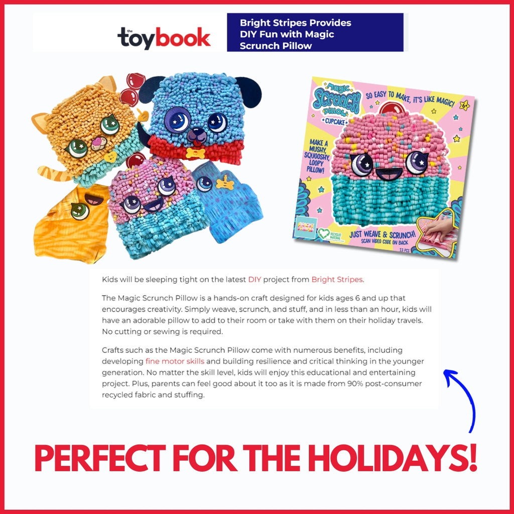 Our Magic Scrunch™ Pillow Featured in The Toy Book!