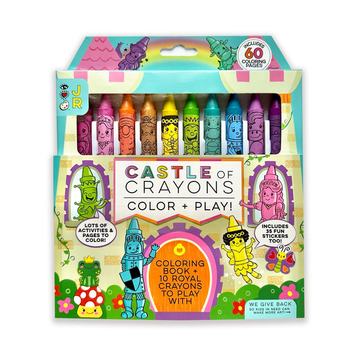 iHeartArt JR Castle of Crayons – A castle-shaped case filled with colorful crayons.