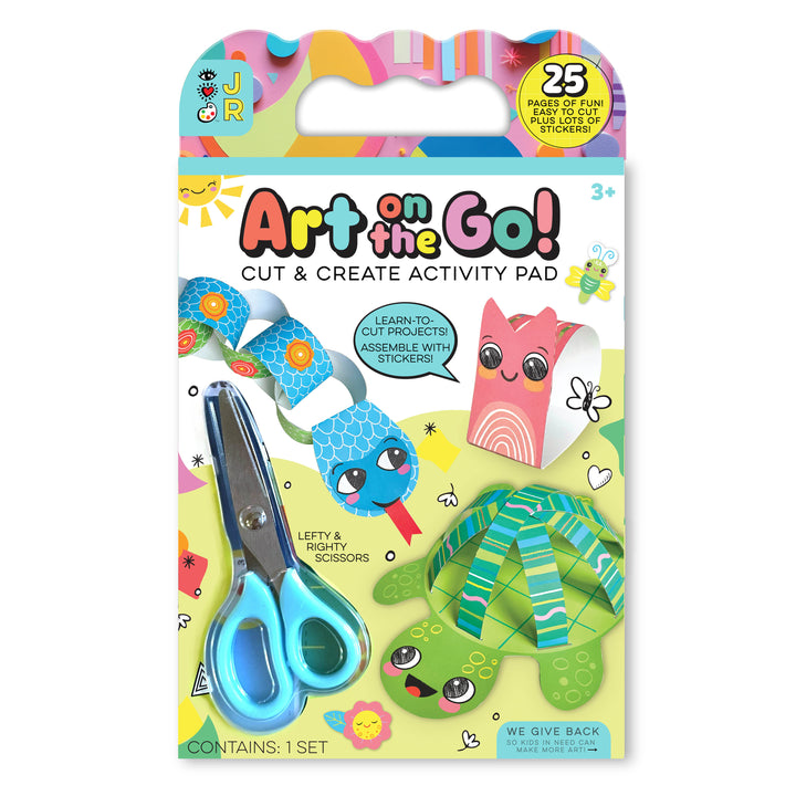 iHeartArt JR Art on the Go! Cut & Create – A travel-friendly craft kit for kids.