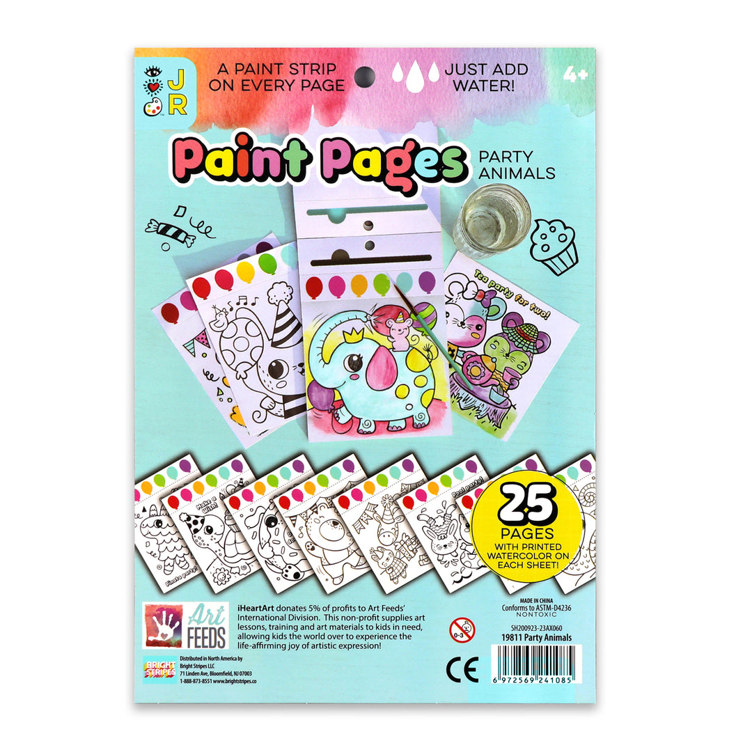 iHeartArt JR Paint Pages- Party Animals