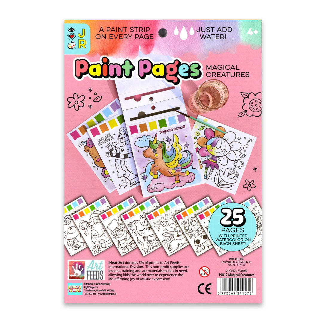 iHeartArt JR Paint Pages- Magical Creatures