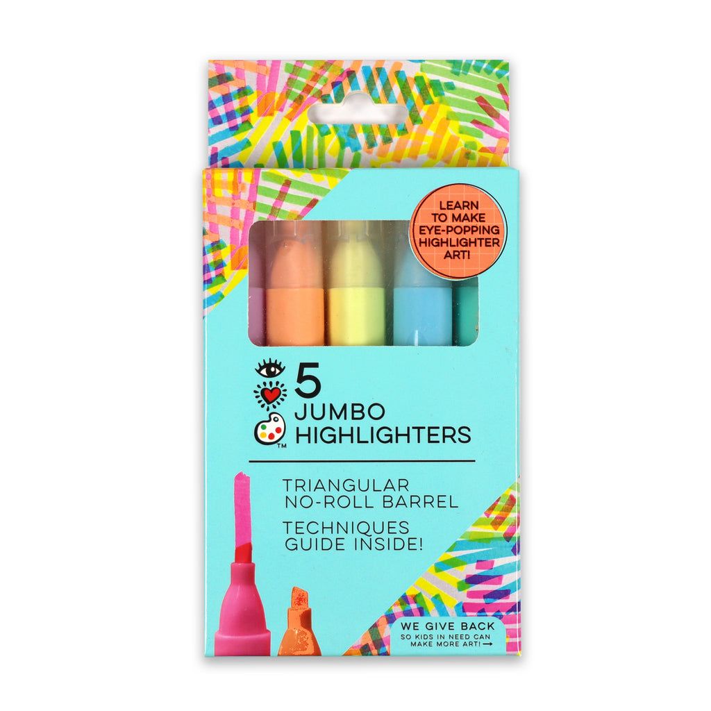 Bright Stripes 10 Glitter Markers