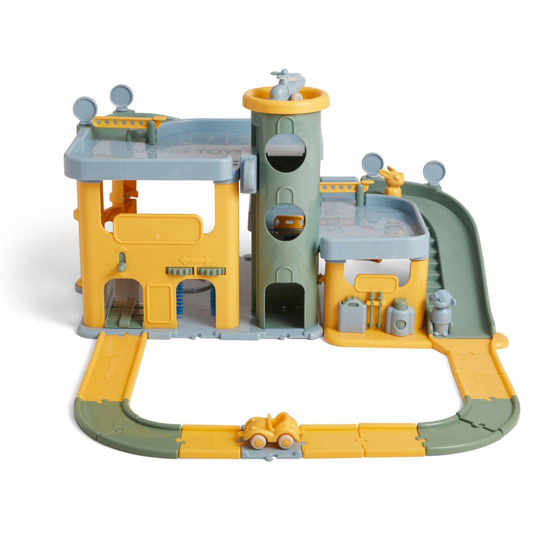 Re:line Viking City TWO-STORY GARAGE & ROAD SET