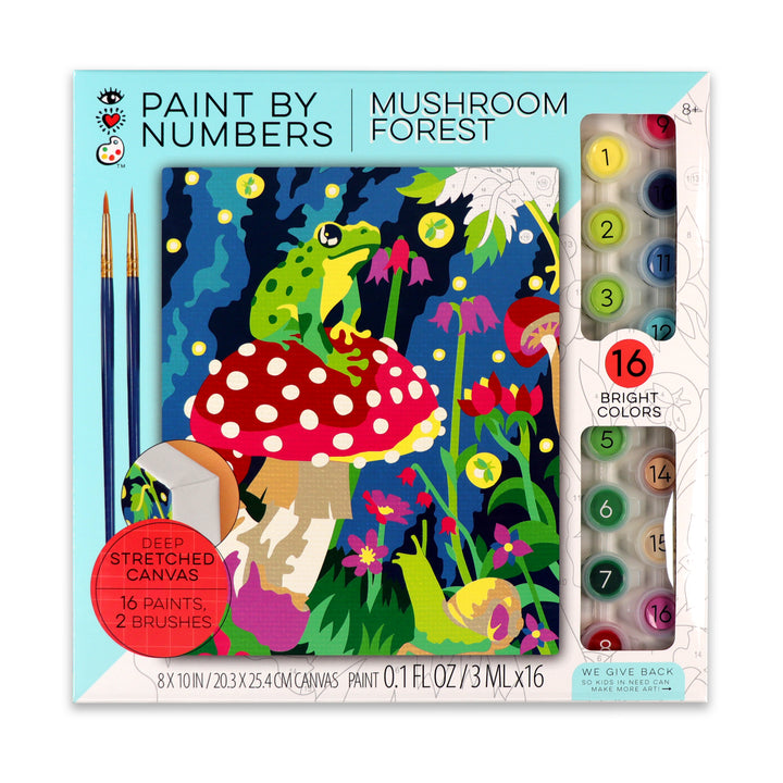 iHeartArt Paint By Numbers Frog & Mushroom