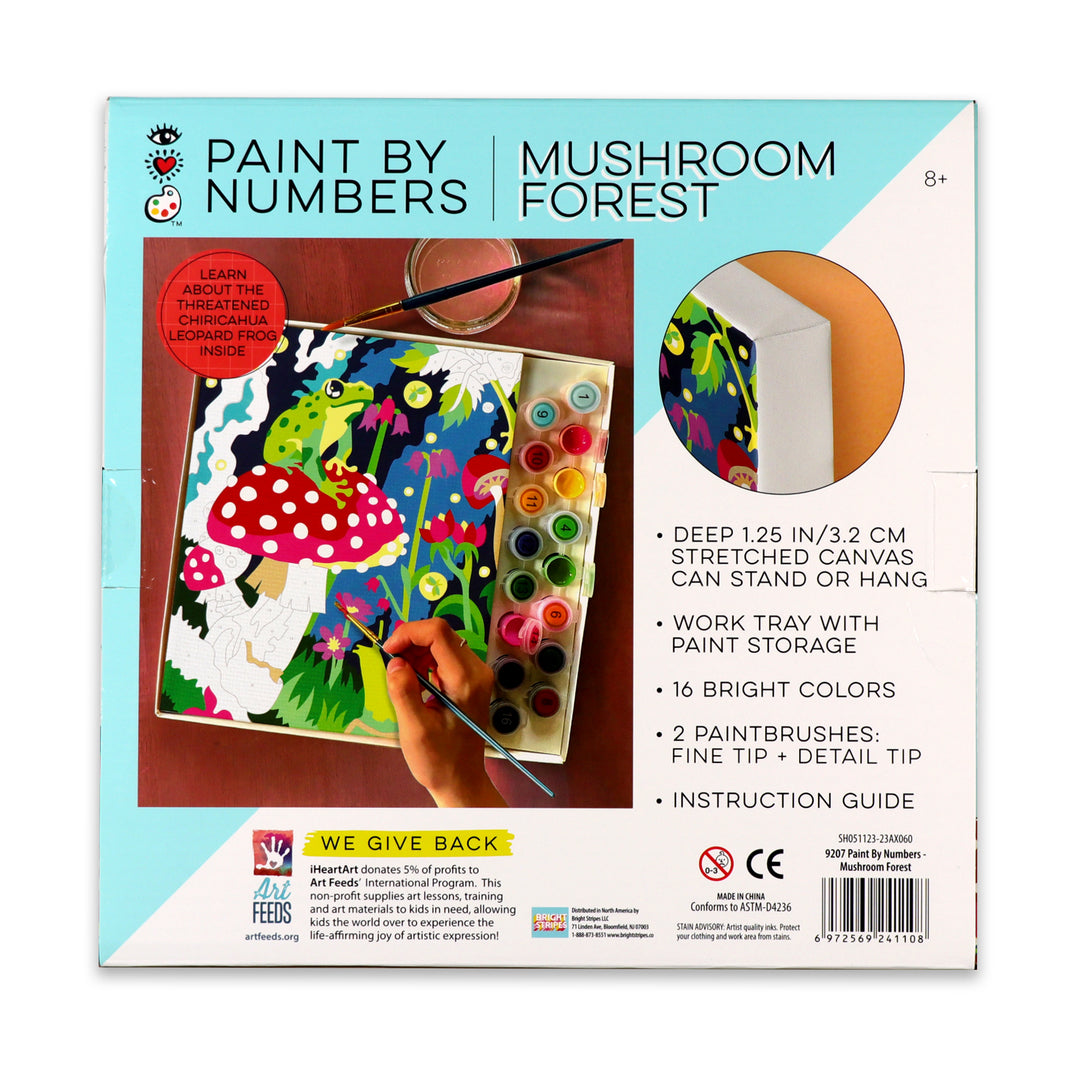 iHeartArt Paint By Numbers Frog & Mushroom