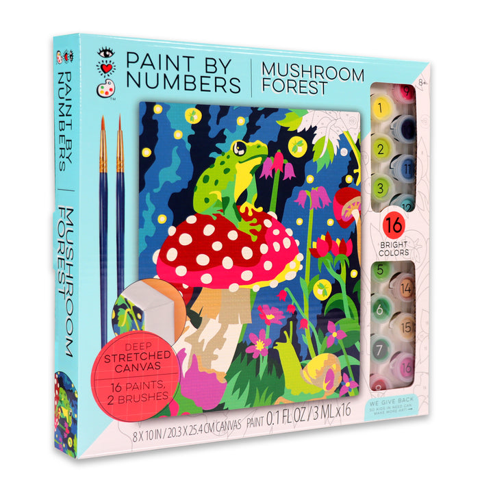 iHeartArt Paint By Numbers Frog & Mushroom