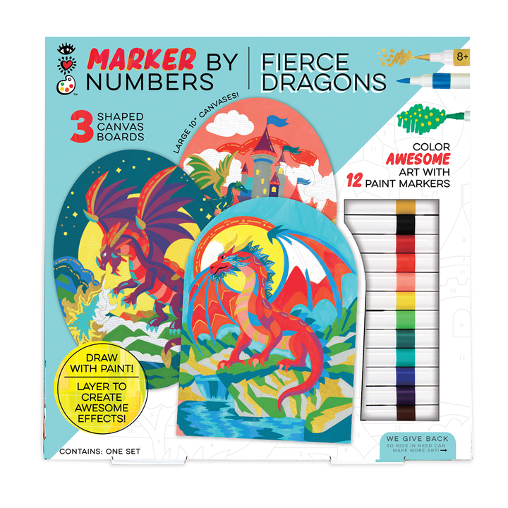 iHeartArt Marker By Numbers Dragons