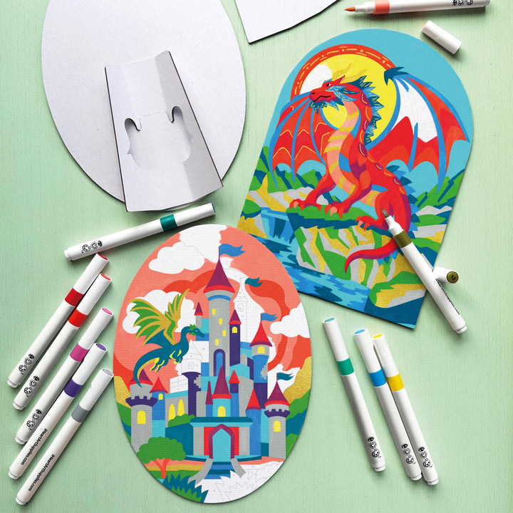 iHeartArt Marker By Numbers Dragons