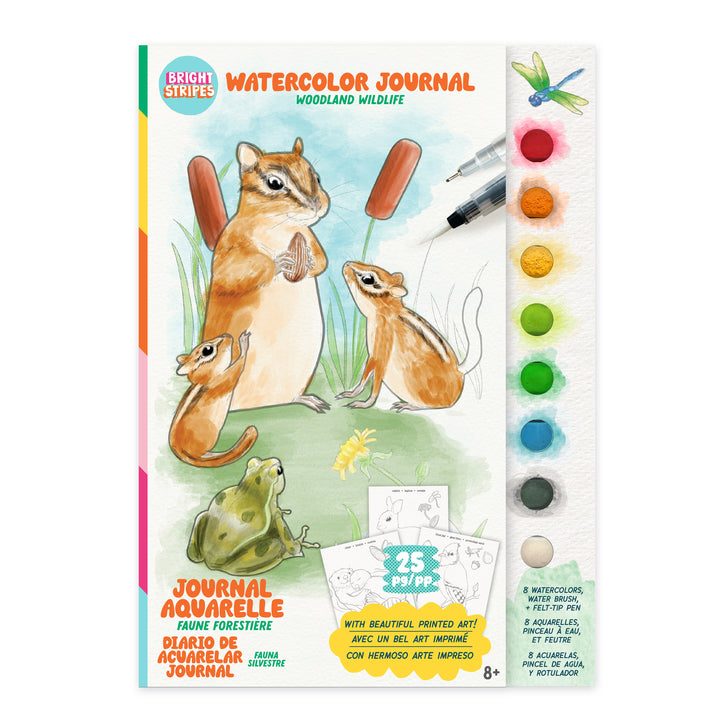 Watercolor Journal - Woodland Wildlife