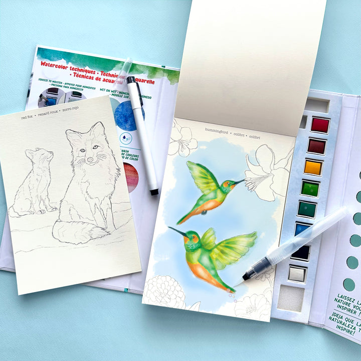 Watercolor Journal - Woodland Wildlife