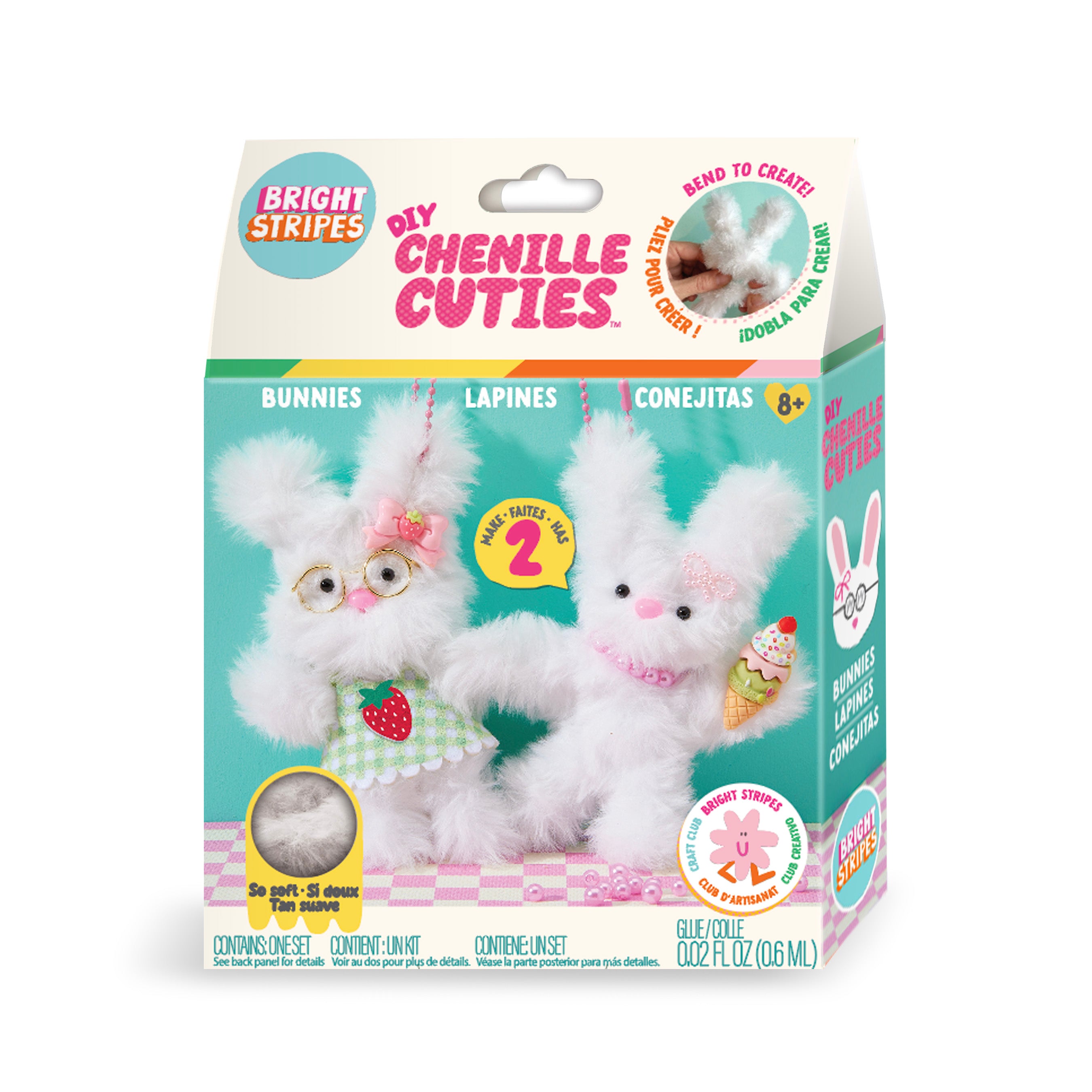 DIY Chenille Cuties- Bunny Babe – brightstripes