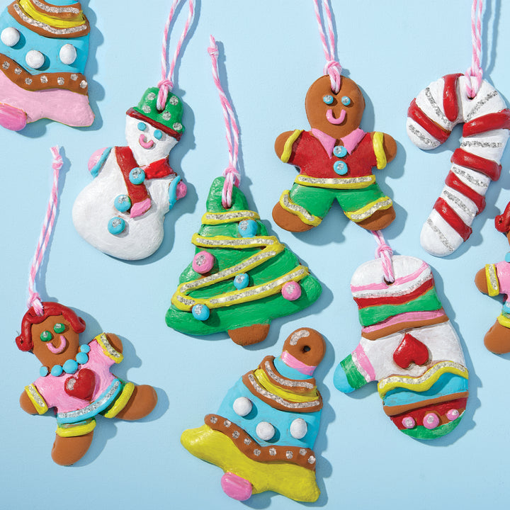 Make & Paint Gingerbread Clay Ornaments
