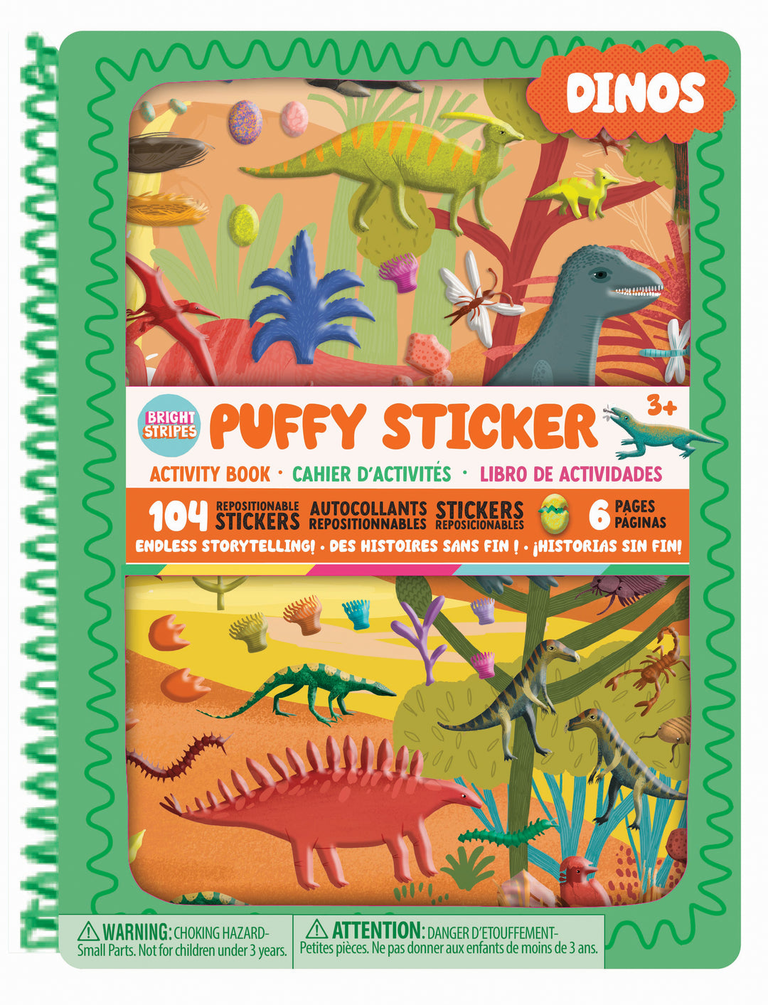 Puffy Sticker Books- Dinos