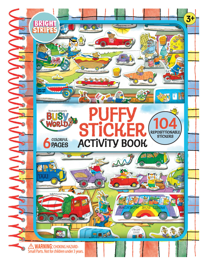 Puffy Sticker Books- Busy World