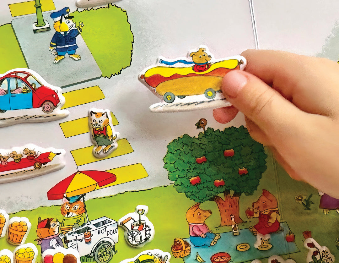 Puffy Sticker Books- Busy World