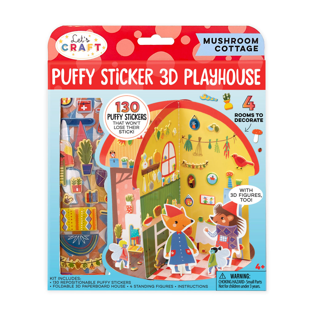 Children 3D Puffy Bulk Stickers Cartoon Princess Horse Pig Cat Car