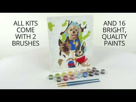 iHeartArt Paint by Numbers Dogs' Day Out