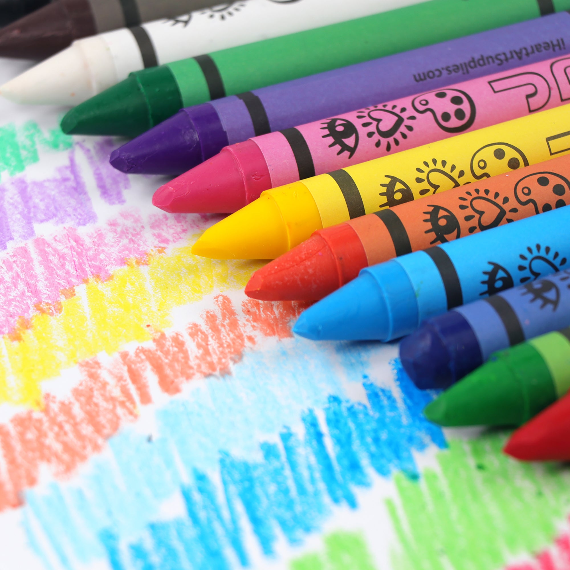 Great Choice Products Jumbo Crayons For Toddlers, 6 Colors