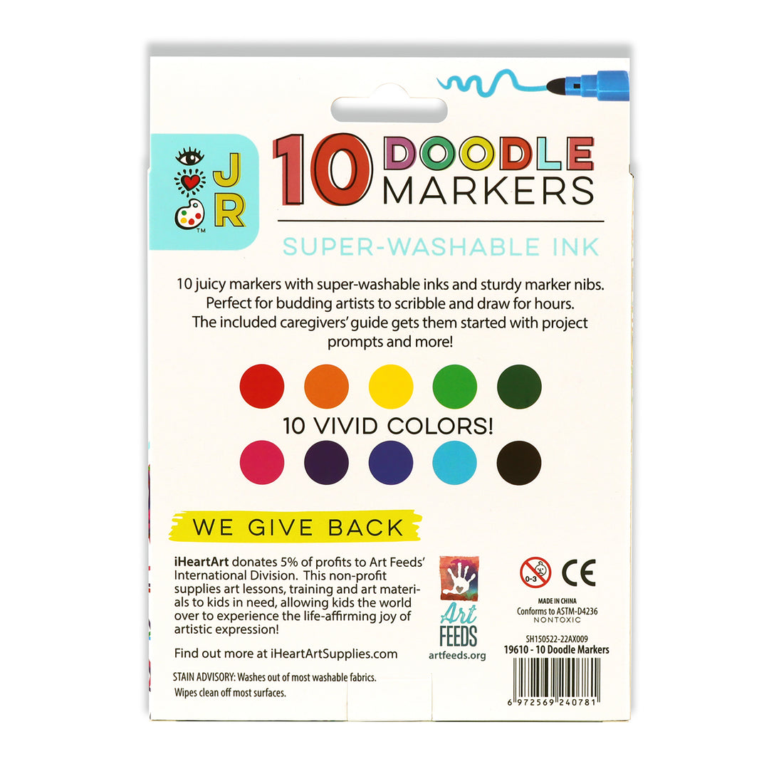 iHeartArt JR Super Washable Doodle Markers