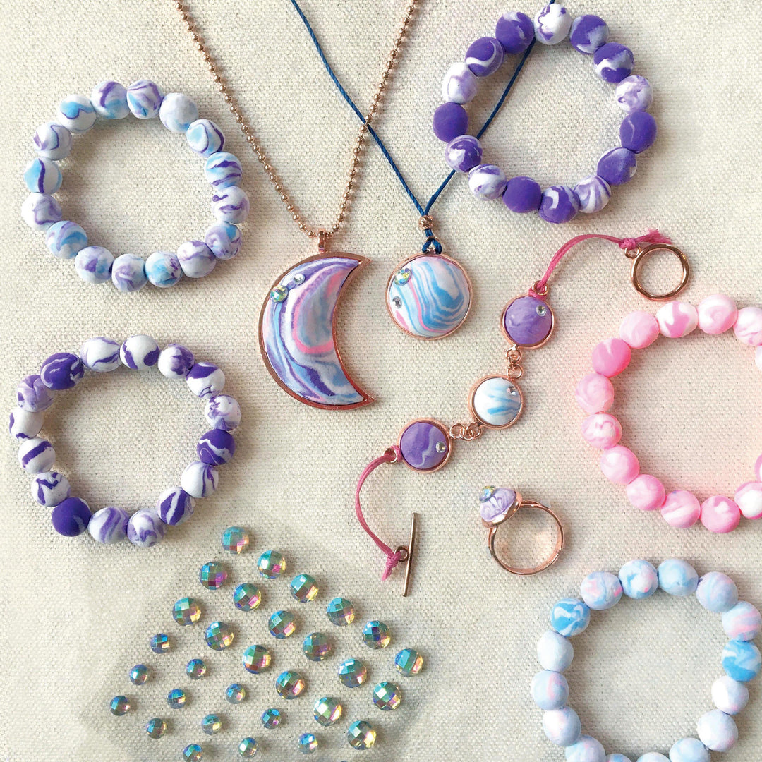 Wish*Craft Marbled Moon Jewelry