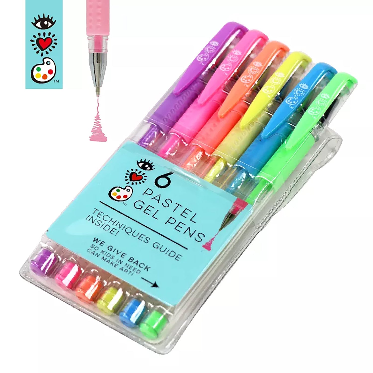 iHeartArt 6 Pastel Gel Pens – brightstripes