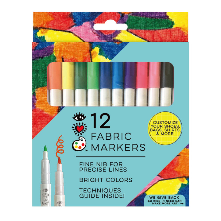 iHeartArt 12 Fabric Markers