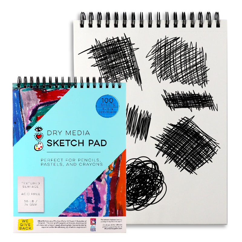 iHeartArt Dry Media Sketch Pad – brightstripes