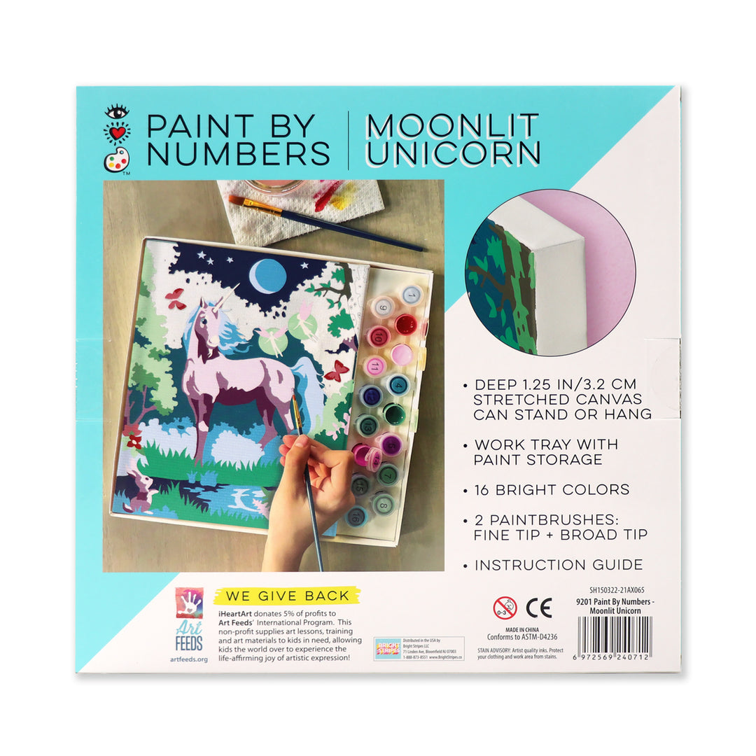 iHeartArt Paint by Numbers Moonlit Unicorn