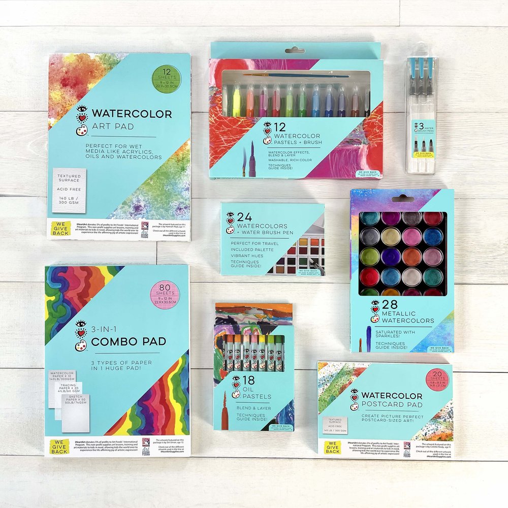 iHeartArt I Heart Watercolor Art Supply Bundle