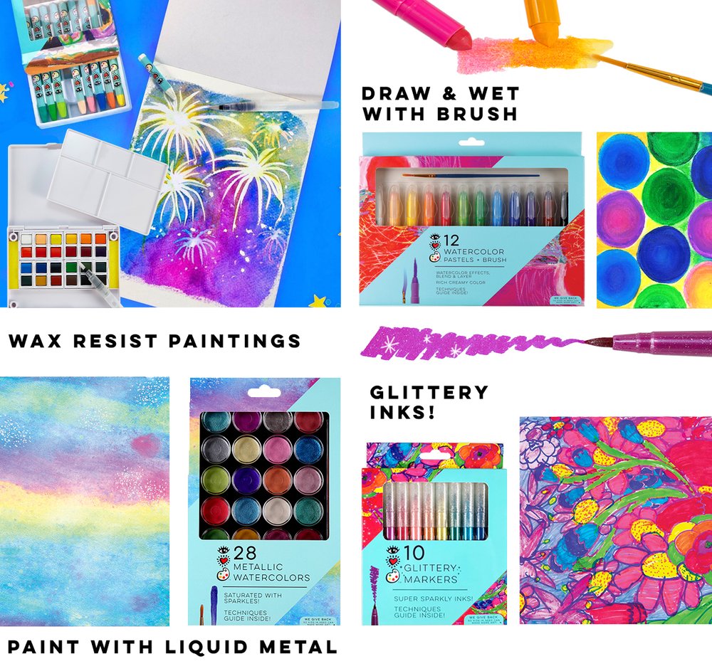 iHeartArt I Heart Watercolor Art Supply Bundle