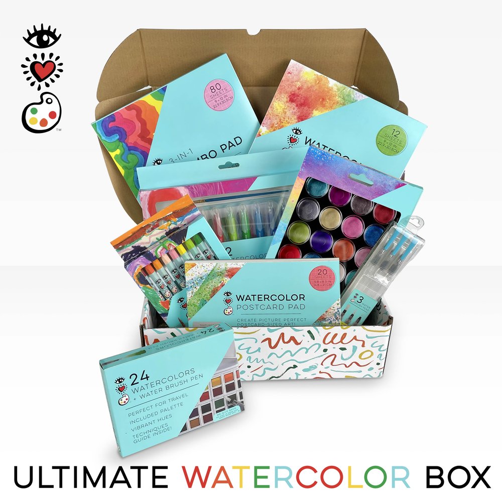 iHeartArt I Heart Watercolor Art Supply Bundle