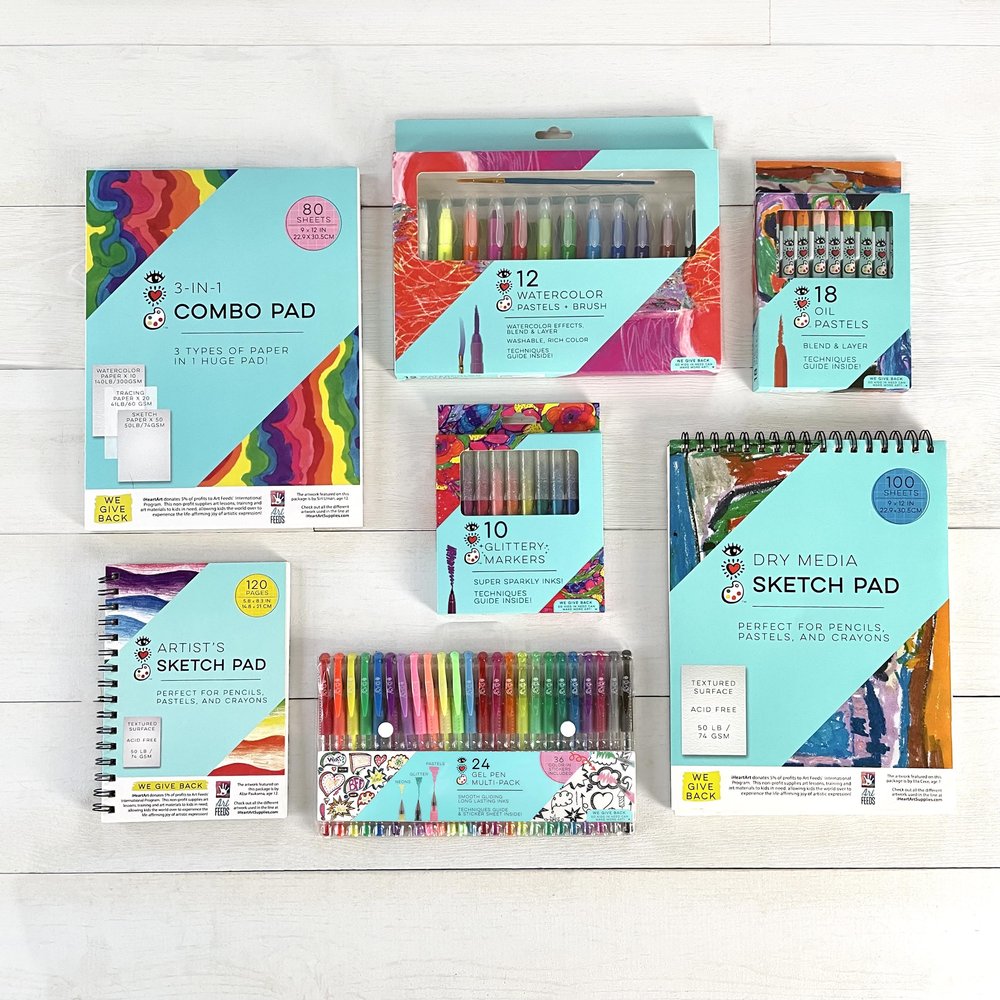 iHeartArt I Heart Drawing Art Supply Bundle