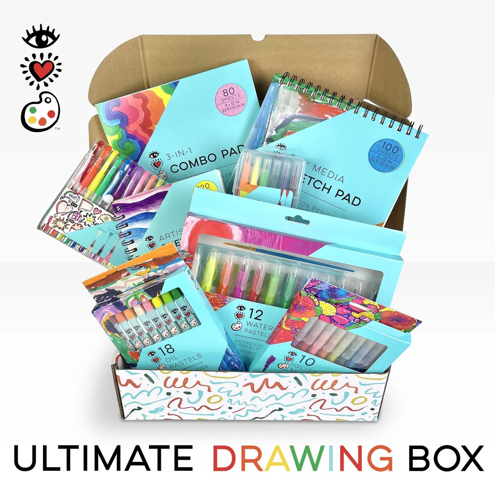 iHeartArt I Heart Drawing Art Supply Bundle