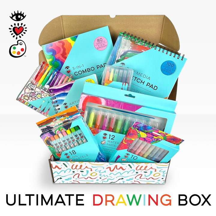 iHeartArt I Heart Drawing Art Supply Bundle