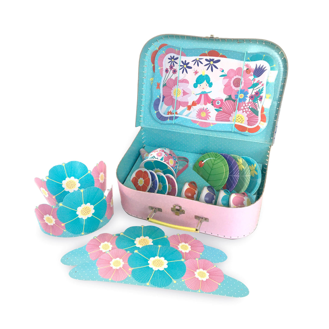 Flower Fairy  Tin Tea Set