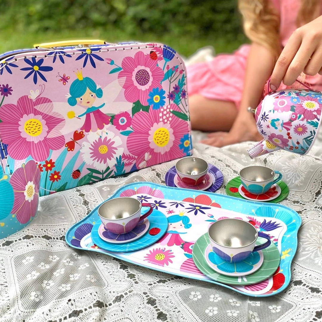 Flower Fairy  Tin Tea Set