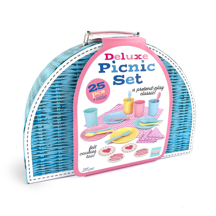 Deluxe Picnic Set 25 Pieces in Carry Case- Pastel